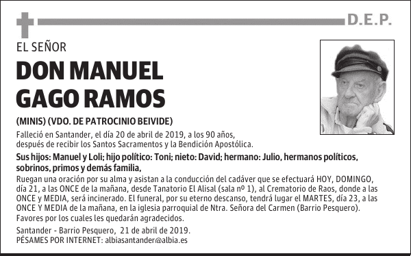 DON MANUEL GAGO RAMOS