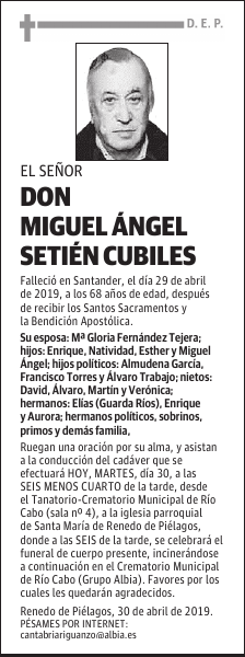 DON MIGUEL ÁNGEL SETIÉN CUBILES