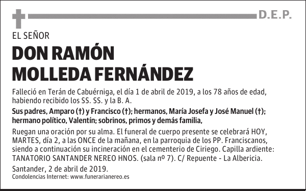 DON RAMÓN MOLLEDA FERNÁNDEZ