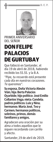DON FELIPE PALACIOS DE GURTUBAY