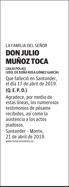DON JULIO MUÑOZ TOCA