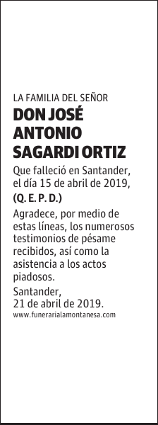 DON JOSÉ ANTONIO SAGARDI ORTÍZ