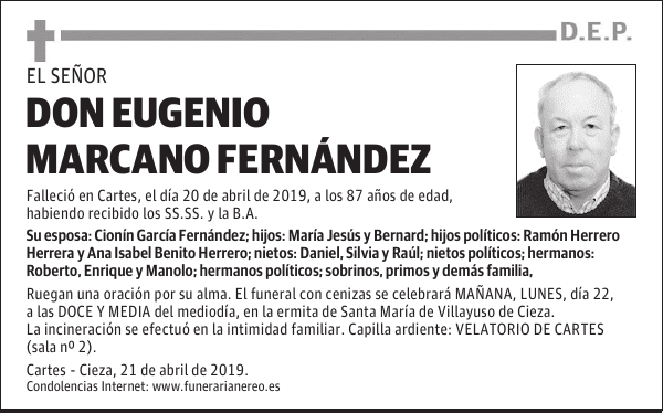DON EUGENIO MARCANO FERNÁNDEZ