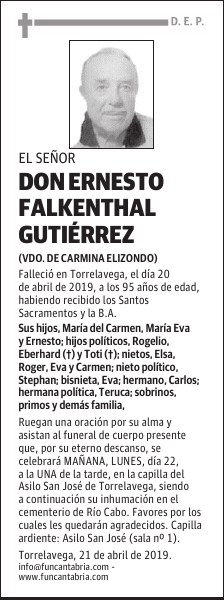 DON ERNESTO FALKENTHAL GUTIÉRREZ