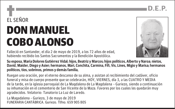 DON MANUEL COBO ALONSO
