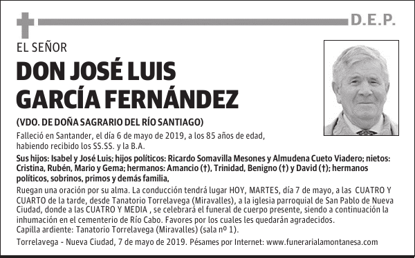 DON JOSÉ LUIS GARCÍA FERNÁNDEZ