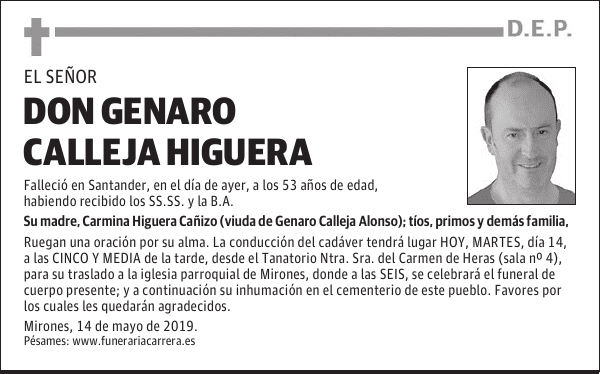 DON GENARO CALLEJA HIGUERA