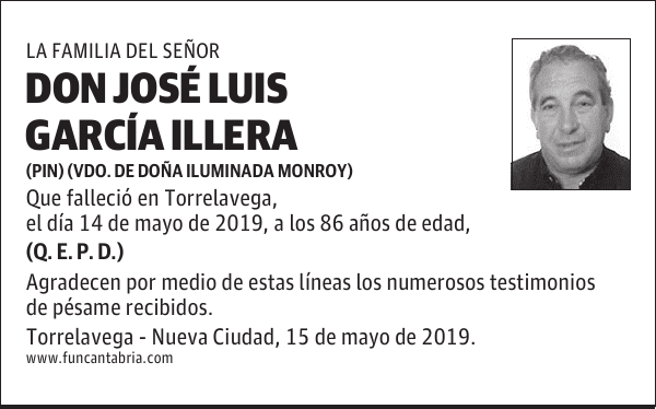 DON JOSÉ LUIS GARCÍA ILLERA