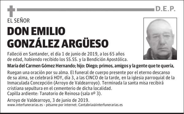 DON EMILIO GONZÁLEZ ARGÜESO