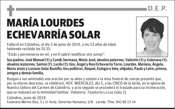 MARÍA LOURDES ECHEVARRÍA SOLAR