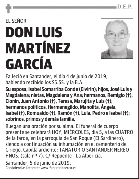 DON LUIS MARTÍNEZ GARCÍA