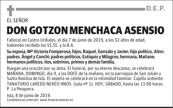 DON GOTZON MENCHACA ASENSIO