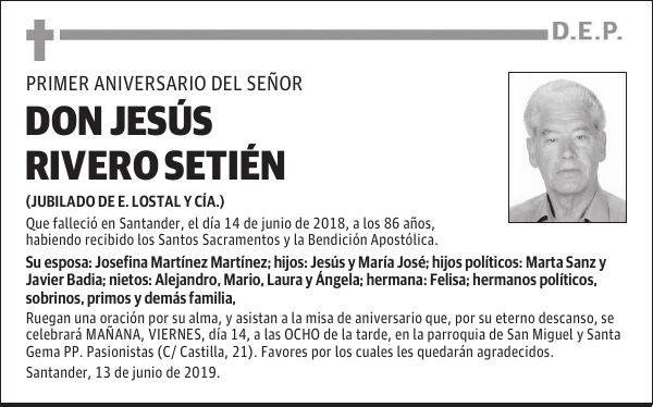 DON JESÚS RIVERO SETIÉN