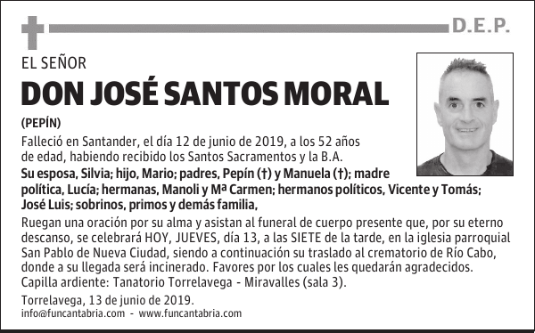 DON JOSÉ SANTOS MORAL