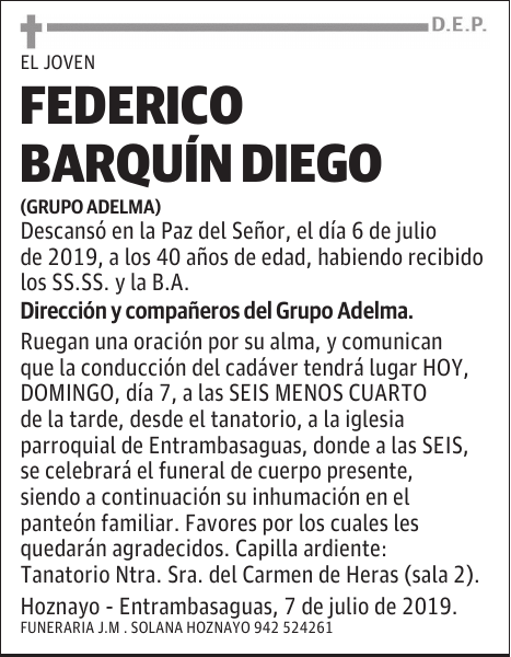FEDERICO BARQUÍN DIEGO