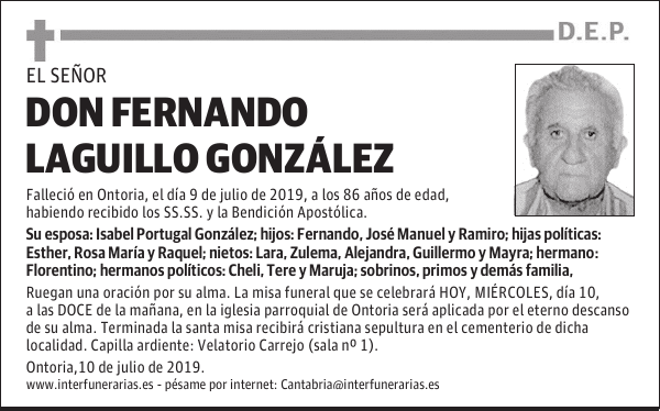 DON FERNANDO LAGUILLO GONZÁLEZ