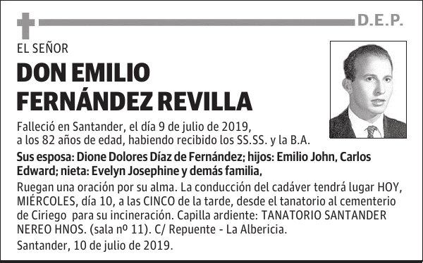 DON EMILIO FERNÁNDEZ REVILLA