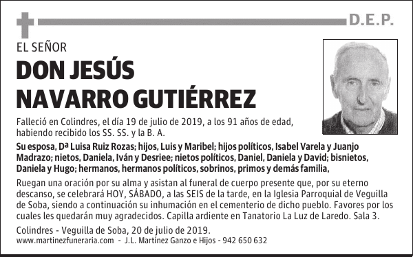 D. JESÚS NAVARRO GUTIÉRREZ