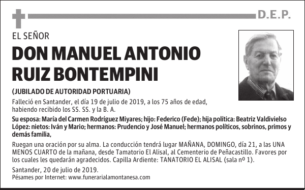 DON MANUEL ANTONIO RUIZ BONTEMPINI