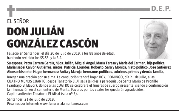 DON JULIÁN GONZÁLEZ CASCÓN