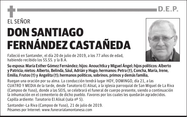 DON SANTIAGO FERNÁNDEZ CASTAÑEDA