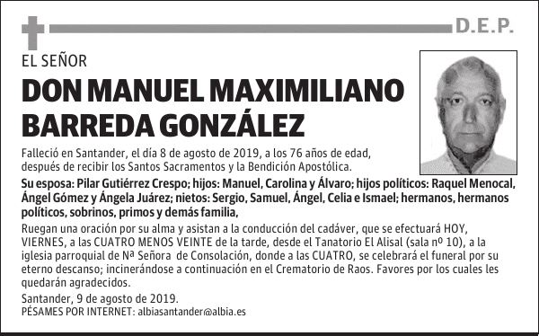 DON MANUEL MAXIMILIANO BARREDA GONZÁLEZ