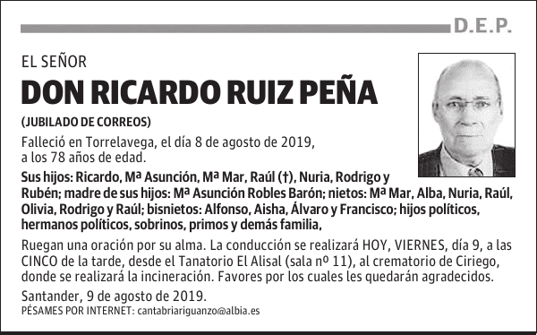 DON RICARDO RUIZ PEÑA