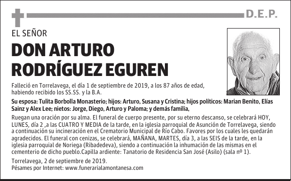 DON ARTURO RODRÍGUEZ EGUREN