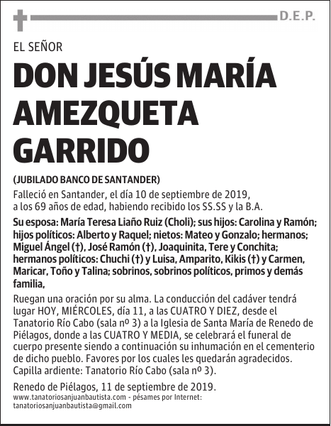 DON JESÚS MARÍA AMEZQUETA GARRIDO