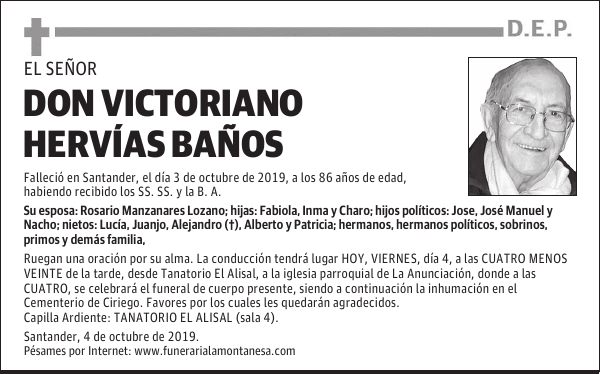 DON VICTORIANO HERVÍAS BAÑOS