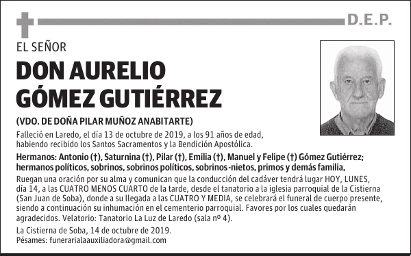 DON AURELIO GÓMEZ GUTIÉRREZ