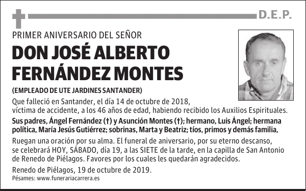 DON JOSÉ ALBERTO FERNÁNDEZ MONTES