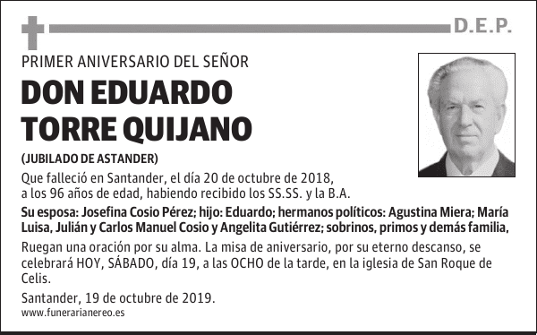 DON EDUARDO TORRE QUIJANO