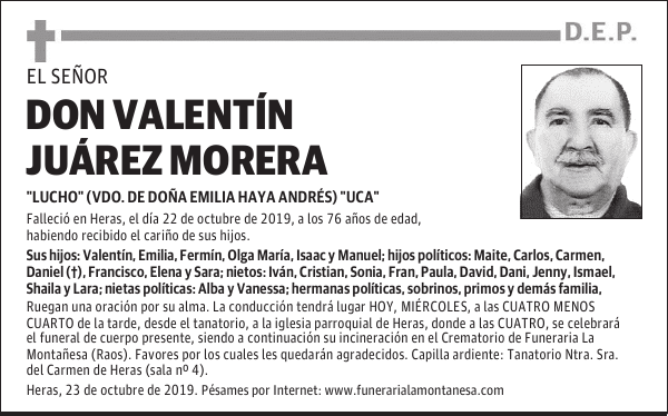 DON VALENTÍN JUÁREZ MORERA