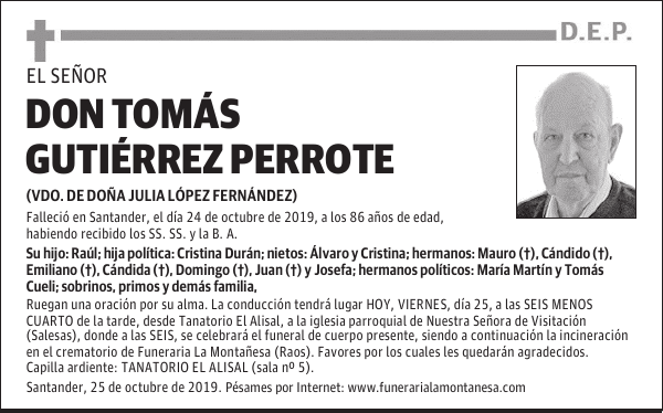 DON TOMÁS GUTIÉRREZ PERROTE