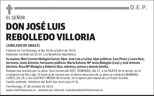 DON JOSÉ LUIS REBOLLEDO VILLORIA