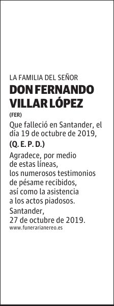 DON FERNANDO VILLAR LÓPEZ