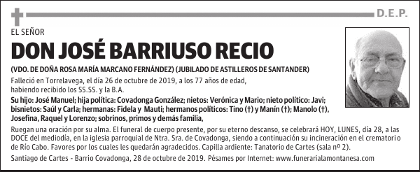 DON JOSÉ BARRIUSO RECIO
