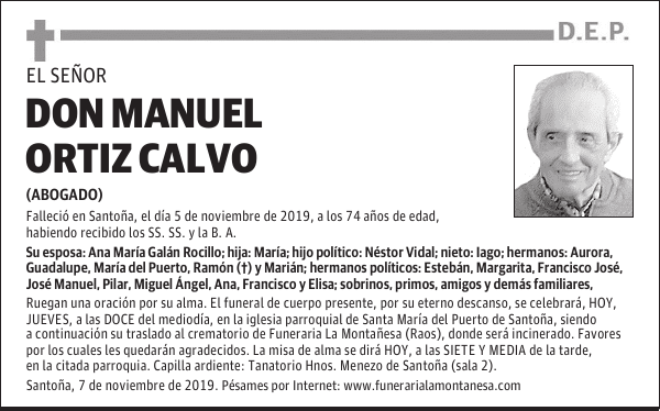 DON MANUEL ORTIZ CALVO