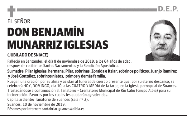 DON BENJAMÍN MUNARRIZ IGLESIAS