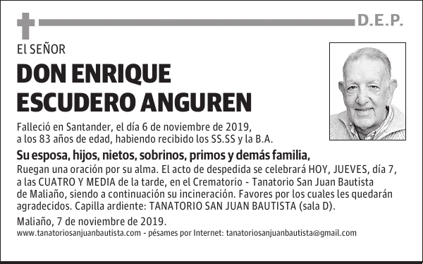 DON ENRIQUE ESCUDERO ANGUREN