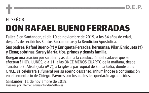 DON RAFAEL BUENO FERRADAS