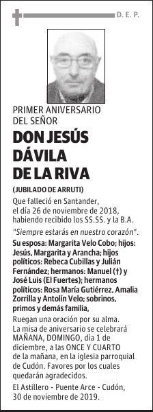 DON JESÚS DÁVILA DE LA RIVA