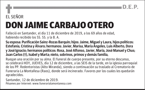 DON JAIME CARBAJO OTERO