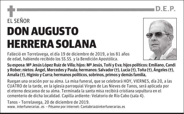DON AUGUSTO HERRERA SOLANA
