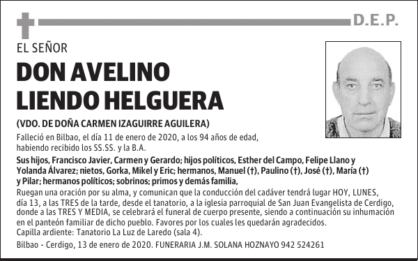 DON AVELINO LIENDO HELGUERA