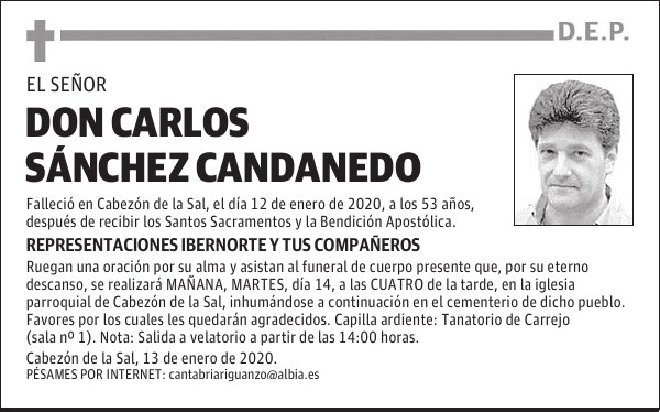 DON CARLOS SÁNCHEZ CANDANEDO