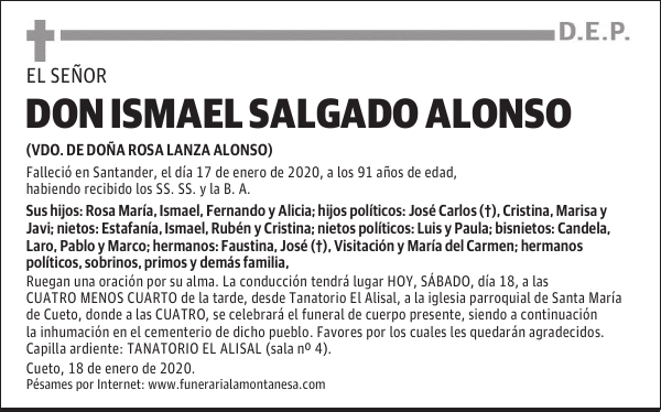 DON ISMAEL SALGADO ALONSO