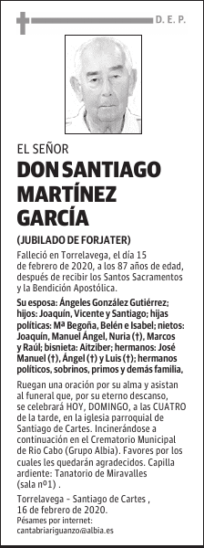 DON SANTIAGO MARTÍNEZ GARCÍA