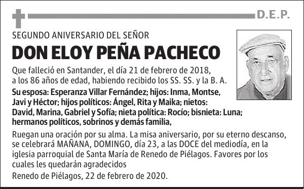 DON ELOY PEÑA PACHECO